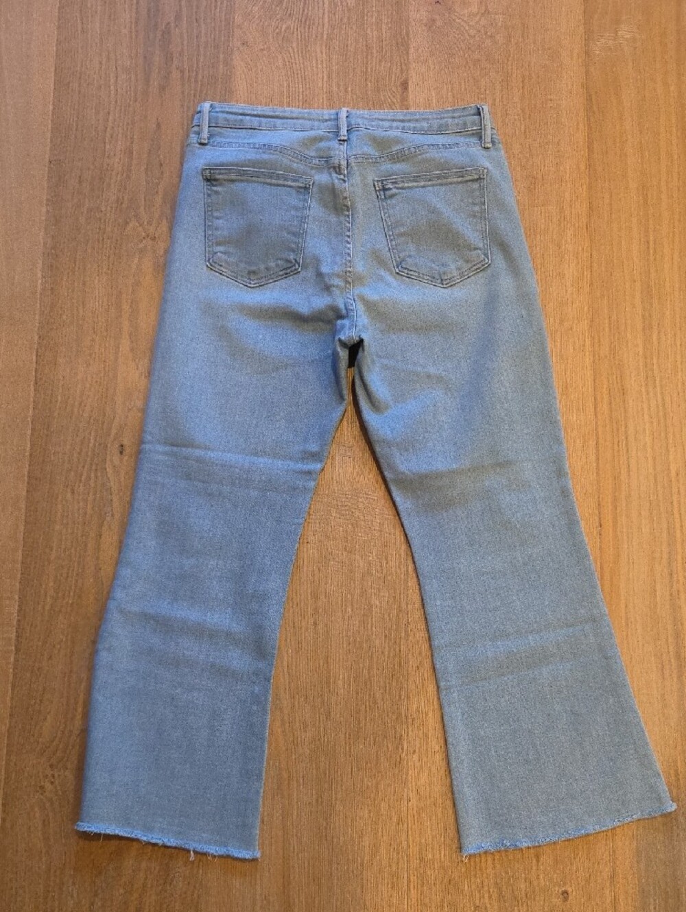 Just Black Pale Blue Kick Flare Jeans - Picture 6 of 8